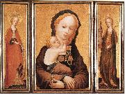 MASTER of Saint Veronica Triptych oil